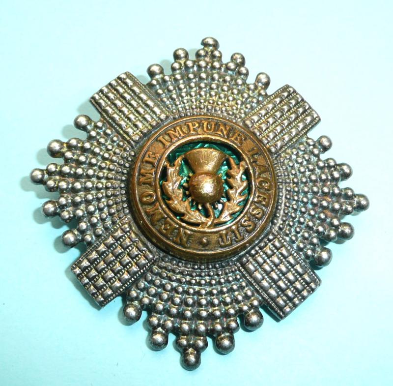 Scots Guards Officers Forage Cap Star Badge