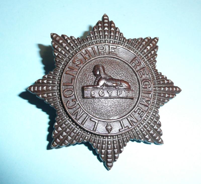 WW1 / WW2 Lincolnshire Regiment Officer's Bronze OSD Cap Badge