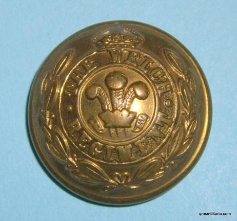 The Welch Regiment Officers Large Gilt Button ( 41st & 69th Foot)