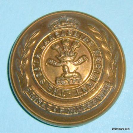 South Lancashire Regiment (The Prince of Wales's Volunteers) Officer's Large Gilt Button (40th & 82nd Foot)