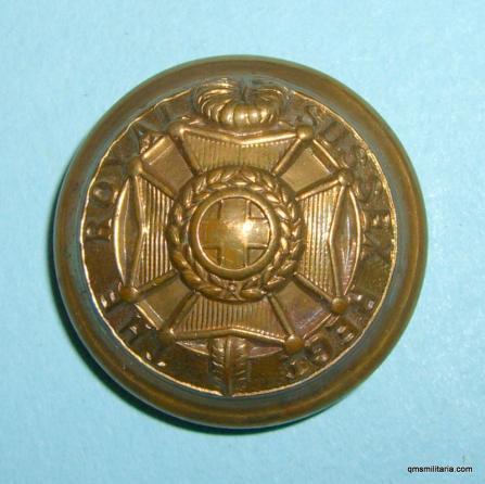 The Royal Sussex Regiment Officers Brass Button ( 35th & 107th Foot ) 