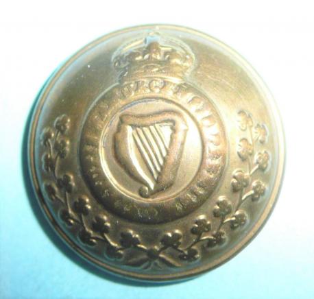The Royal Irish Regiment Officers Large Gilt Button ( 18th Foot)