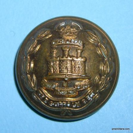 The Suffolk Regiment Large Officers Gilt Brass Button ( 12th Foot) 