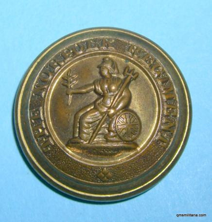 The Norfolk Regiment Large Officers Gilt Brass Button ( 9th Foot) 