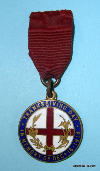 WW1 Bombardment of Hartlepool 1914 commemorative Gilt and Enamel Medallion