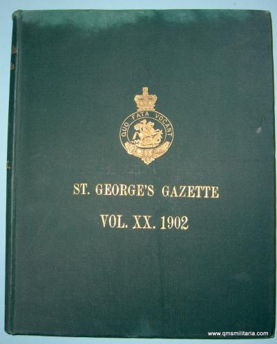 St Georges Gazette 1902 Annual bound volume - Northumberland Fusiliers - Boer War Interest