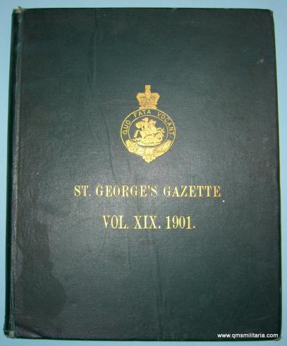 St Georges Gazette 1901 Annual bound volume - Northumberland Fusiliers - Boer War Interest
