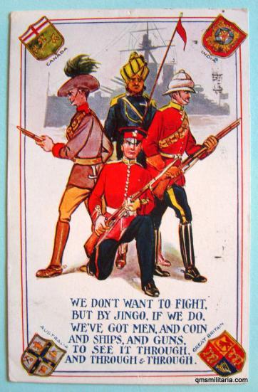 WW1 Patriotic British Empire Propaganda Art Postcard
