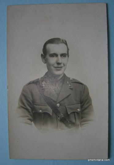 WW1 Original Postcard - Officer Royal Fusiliers, Crowborough photographer