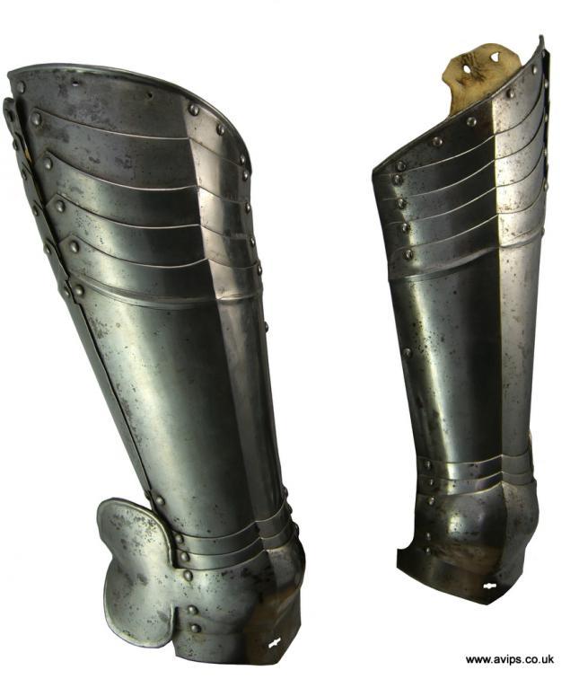 A GREAT PAIR OF CUISSES, LATE 19TH CENTURY IN THE GERMAN ‘GOTHIC’ STYLE OF CIRCA 1490