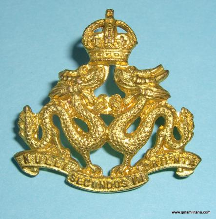 Hong Kong Regiment Officer's Cap Badge, circa 1946 - 1970