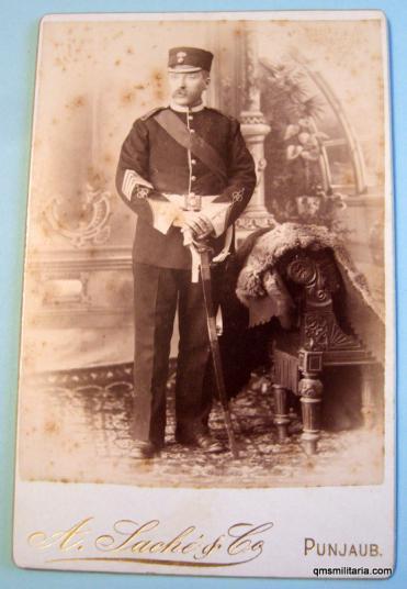 Quartermaster - Sergeant, 2nd Bn Northumberland Fusiliers c1880s taken in India.