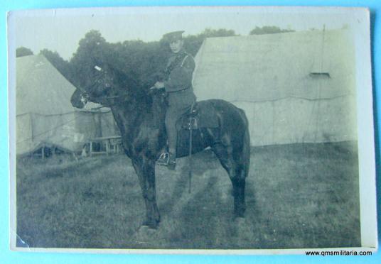 WW1 era original postcard mounted Yeoman, Corporal of Horse.  