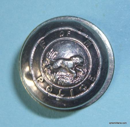 Federation of Malaya Police Medium Silver Plated Button Stud