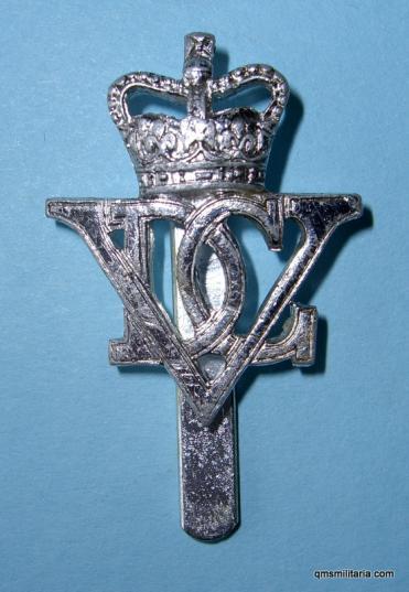 5th Dragoon Guards Silver Anodised Aluminium Cap Badge