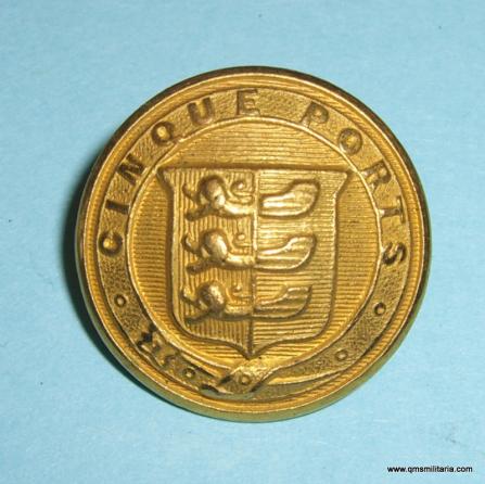 5th Cinque Ports Battalion, The Royal Sussex Regt Officer's gilt mess dress button