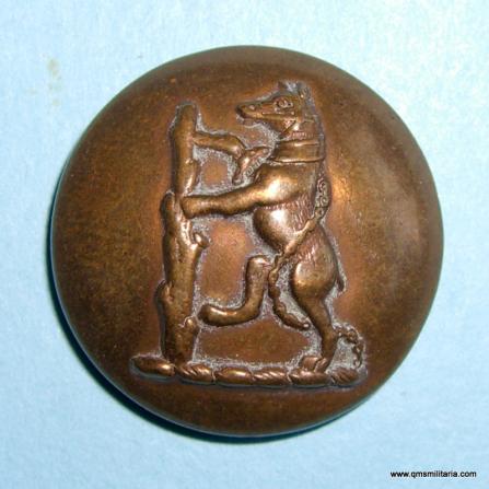 WW1 Warwickshire Yeomanry Large Pattern Brass Button