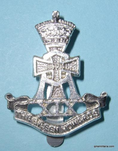 Green Howards ( Alexandra, Princess of Wales' Own Yorkshire Regiment ) Silver Anodised Aluminium Cap Badge