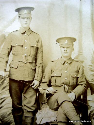 WW1 era postcard Pair of Soldiers to Royal West Kent Regiment - Regimental Scout