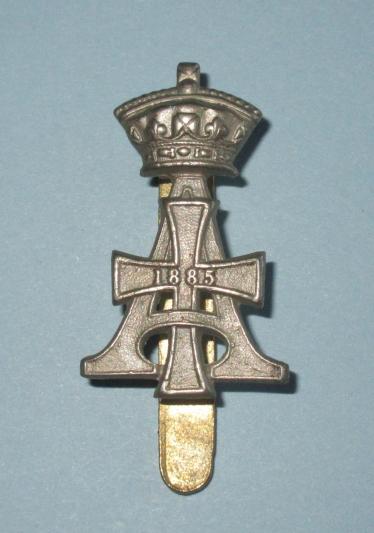 19th ( Queen Alexandra's Own Royal ) Hussars Other Ranks White Metal Cap Badge
