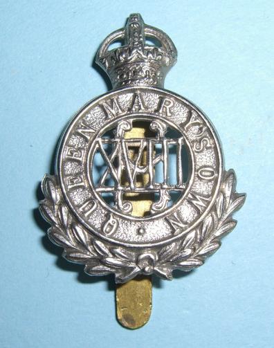 The 18th ( Queen Mary's Own ) Hussars Other Ranks White Metal Cap Badge