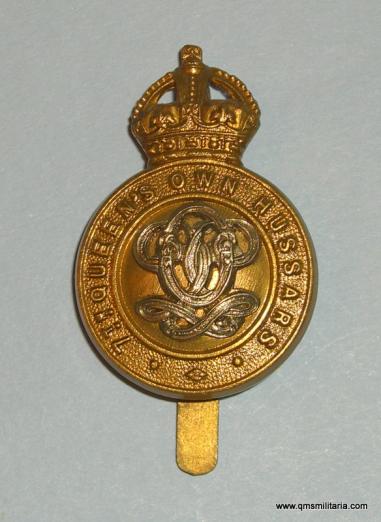 7th Queen's Own Hussars Other Ranks Bi-metal Cap Badge