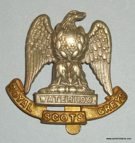 2nd Dragoons ( Royal Scots Greys ) Other Ranks Bi-metal Cap Badge