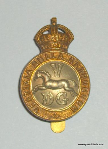 The 5th ( Princess Charlotte of Wales's )  Dragoon Guards Other Ranks Bi-metal Cap Badge