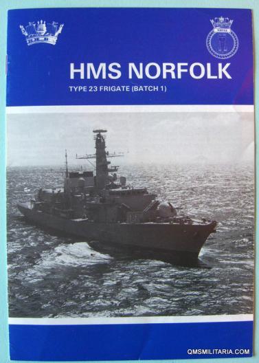 HMS Norfolk Type 23 Frigate Paper Booklet