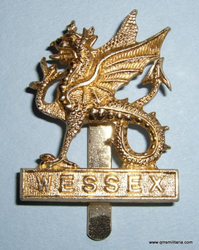 Wessex Brigade AA Anodised Aluminium  Staybrite Cap Badge, 1958 - 1969 Infantry Brigade