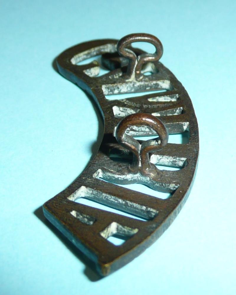 West Africa - Royal Gambia Artillery / RWAFF Brass Shoulder Title