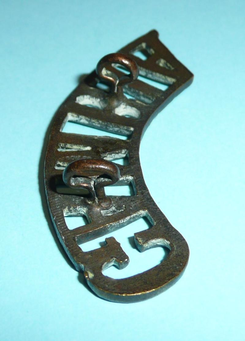 West Africa - Royal Gambia Artillery / RWAFF Brass Shoulder Title