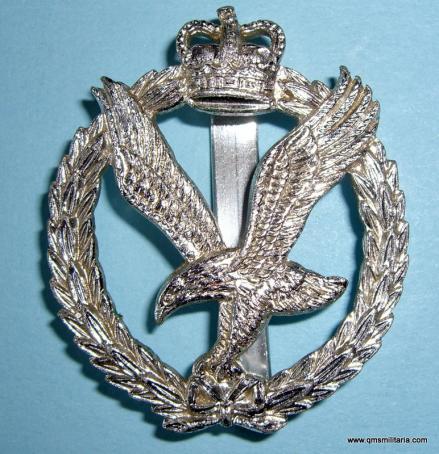 Army Air Corps AAC Staybrite Anodised Silver Cap Badge - Timings Birmingham