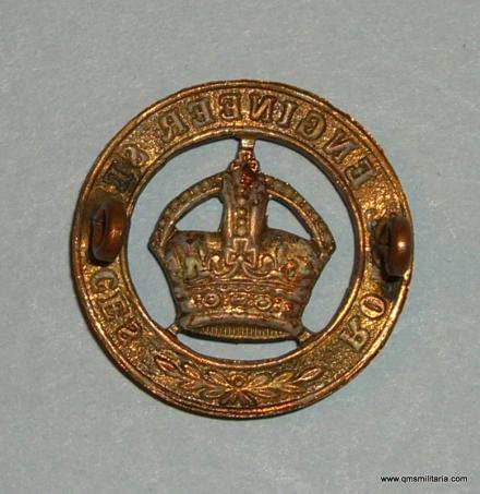 The Quartermaster's Store | Royal Engineer Services Gilt Cap Badge ...