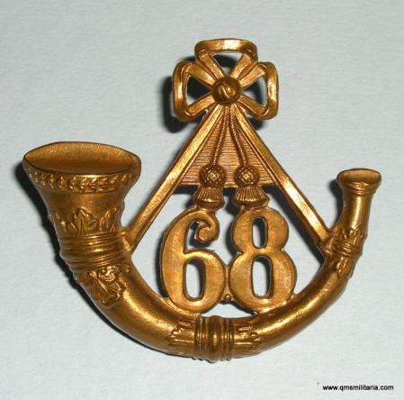 68th ( 1st Bn DLI ) Light Infantry Other Ranks Glengarry Badge, 1874 - 1881