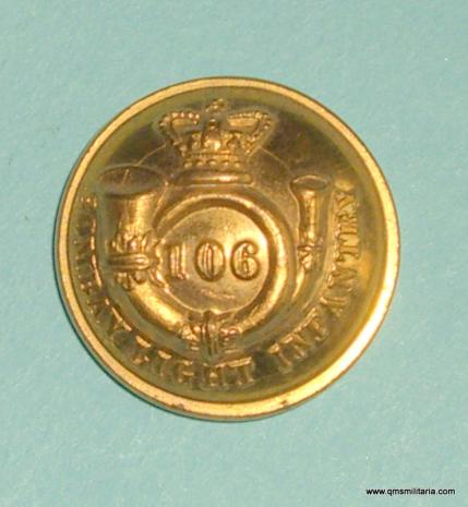 106th Bombay Light Infantry ( 2nd Bn DLI ) Officers Medium Pattern Gilt Button