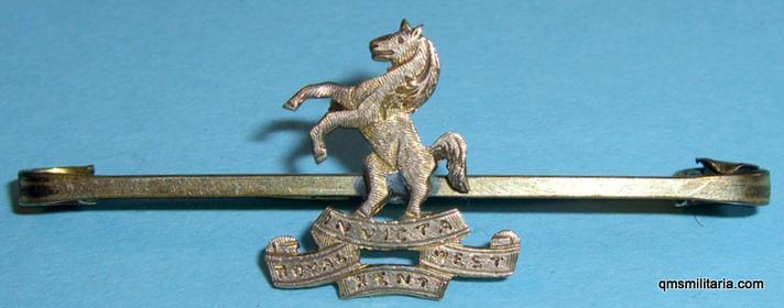 Royal West Kent Regiment Rolled Gold Sweetheart Brooch