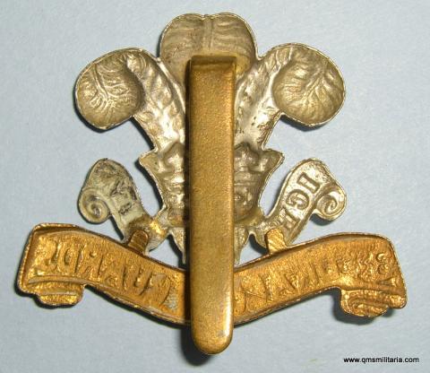 3rd ( Prince of Wales's ) Dragoon Guards Other Ranks Bi-metal Cap Badge ( Type 2 - Round 3)
