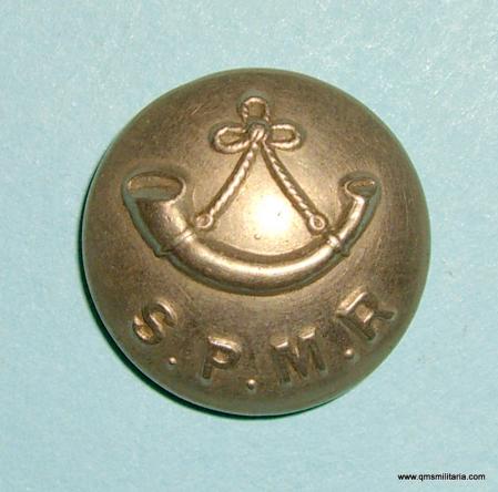 Indian Army ( Madras )  - Southern Province Mounted Rifles (SPMR)  Medium Pattern White Metal Button