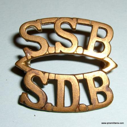 WW2 South Africa - SSB / SDB Brass Shoulder Title