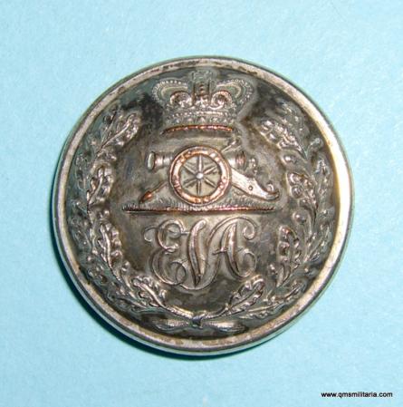 Essex Volunteer Artillery Victorian Officer's silvered large pattern button