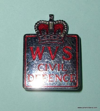 Home Front  - WVS Civil Defence Women's Voluntary Service Civil Defence Pin Badge, 1953 - 1966