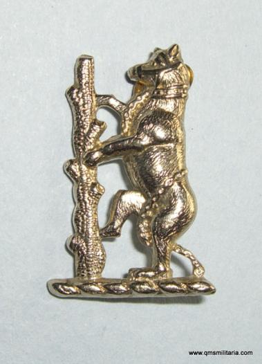 Warwickshire Yeomanry White Metal Sweetheart Brooch Pin Badge