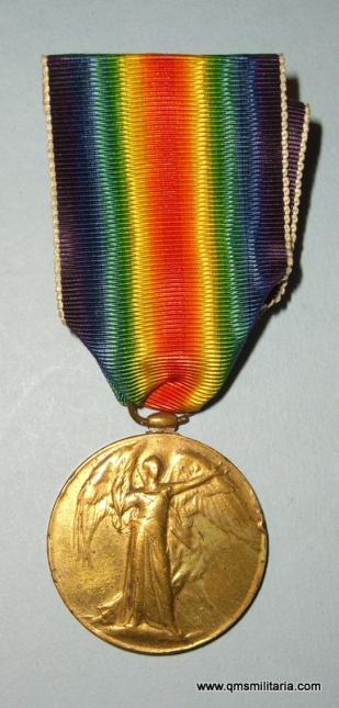 WW1 Allied Victory Medal ( VM ) 24148 Cpl Walton Murphy, Northumberland Fusiliers, entitled to SWB but Commissioned post war!