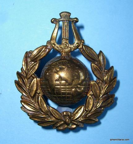Royal Marines ( R.M. ) School of Music Brass Cap Badge