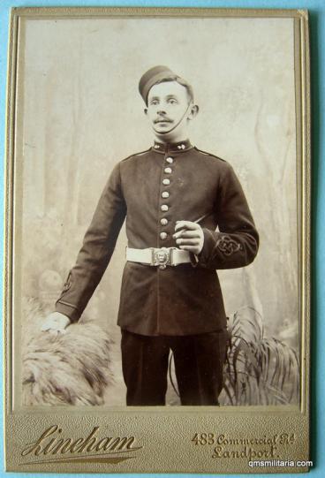 Original Boer War Era Cabinet Photo dated 1899 - Royal Artillery - named J. Howard