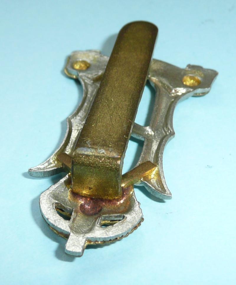 WW2 War Raised Unit - 23rd Hussars Bi-Metal Cap Badge - with reinforcing bar