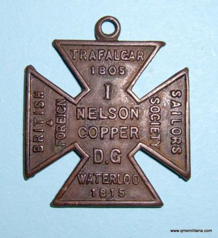 Scarce 1915 Nelson Copper Cross  - Made from Copper from HMS Victory and Foudroyant