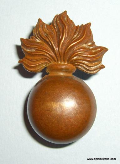 Royal Marine Artillery ( RMA ) Bronze Grenade Cap Badge, pre 1922