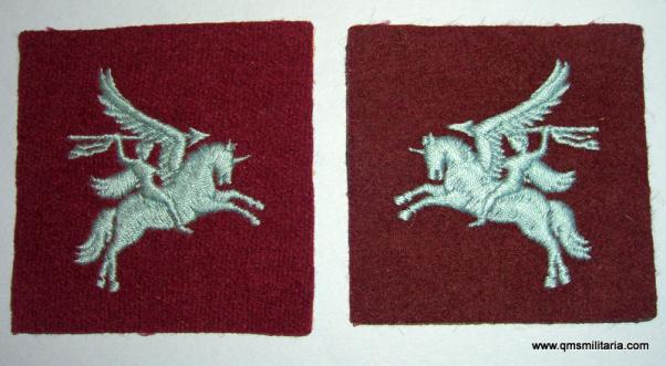 Pegasus Pair of Embroidered Cloth Airborne Forces Formation Signs